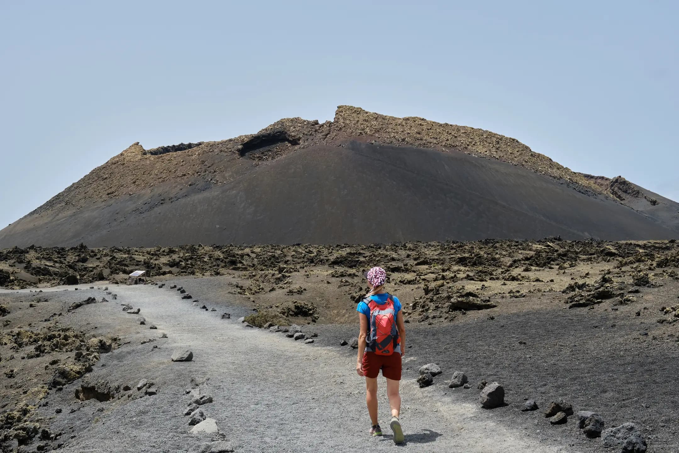 Volcanic landscape of Los Ajaches with ancient rock formations and hiking paths