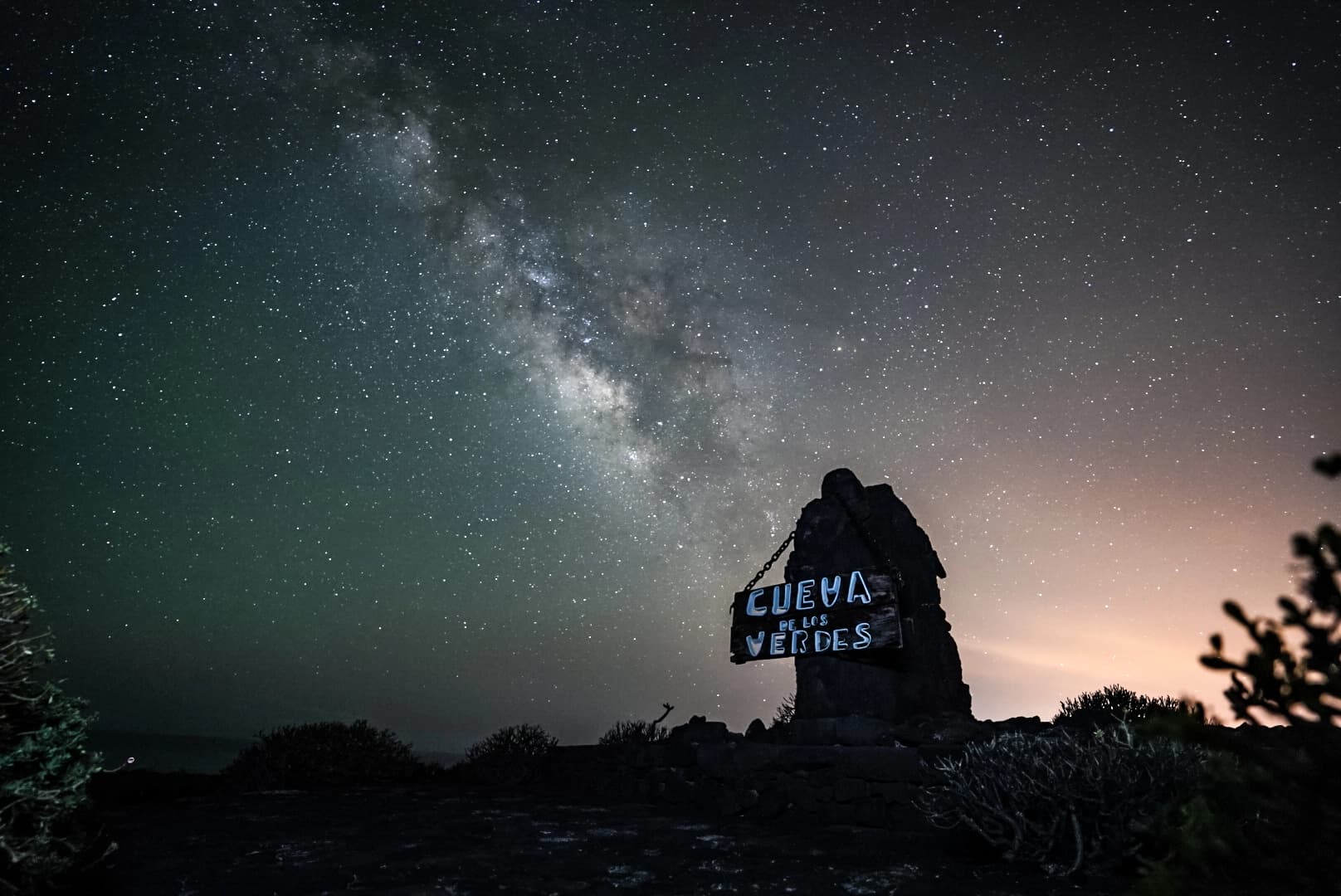 Milky Way over Cueva de los Verdes